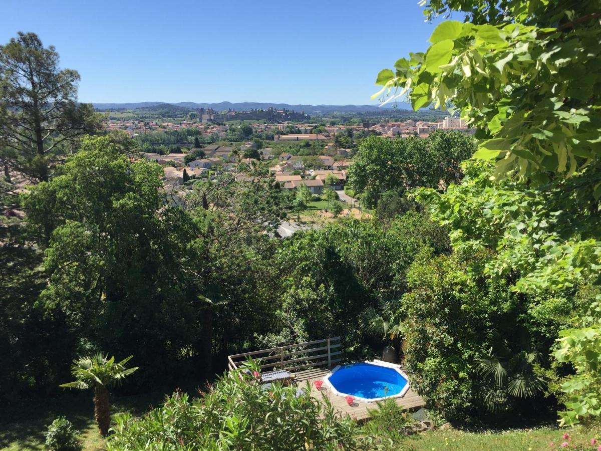Chambre D'Hote Vue Imprenable Sur Cite - Villa Rose 卡尔卡松 外观 照片